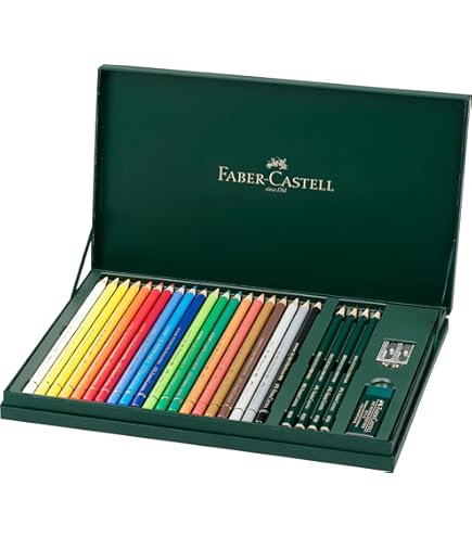 Faber-Castell 110006 Polychromos Colouring Pencils 48 Wooden Case